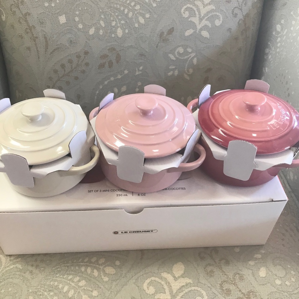 Le Creuset Mini Cocotte Set of 3